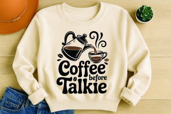 Coffee Quote SVG T-Shirt Design for Graphics and Crafts