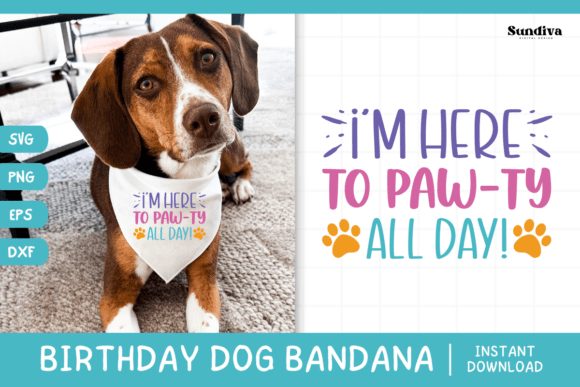 Cute Birthday Dog Bandana Quote SVG 12: Graphics & Crafts Review