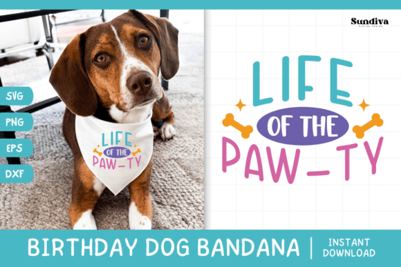 Cute Birthday Dog Bandana Quote SVG 5: Graphics & Crafts Review