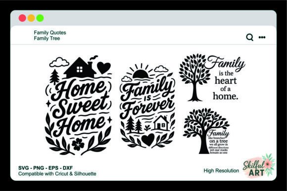 Family Quote SVG Family is Everything Graphics & Crafts