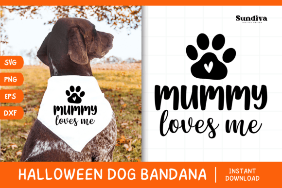 Funny Halloween Dog Bandana Quote SVG 11 Graphics in Crafts