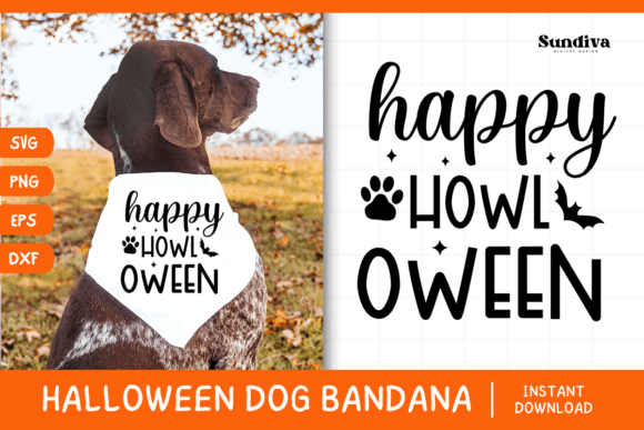 Funny Halloween Dog Bandana Quote SVG 21 for Crafts and Graphics