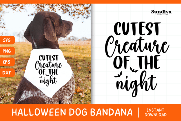 Funny Halloween Dog Bandana Quote SVG 27 for Crafts and Graphics