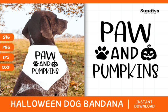Funny Halloween Dog Bandana Quote SVG 6 for Graphics and Crafts