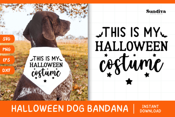 Funny Halloween Dog Bandana Quote SVG 7: Graphics for Crafts