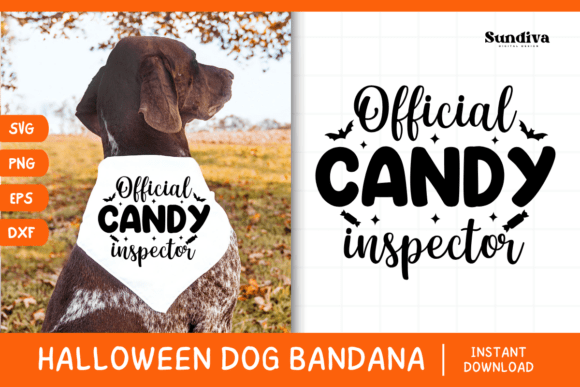 Funny Halloween Dog Bandana Quote SVG 9 for Graphics and Crafts