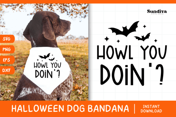 Funny Halloween Dog Bandana SVG Design Review