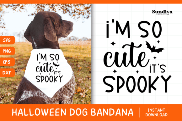 Funny Halloween Dog Bandana SVG Design Review