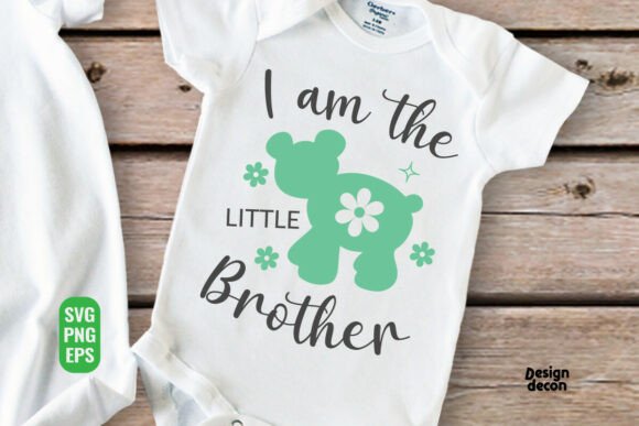 I Am the Little Brother Quote SVG PNG for Crafts and Graphics