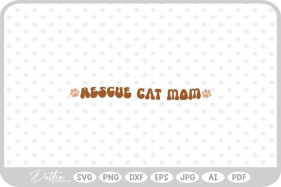 Rescue Cat Mom Quote Embroidery Design Review