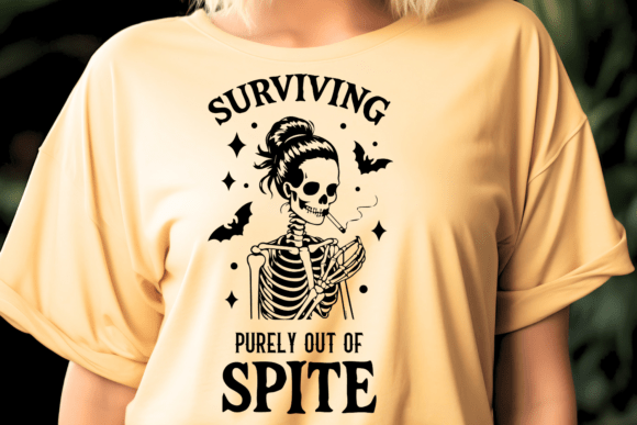 Surviving Purely Out of Spite Quote SVG for Crafts and Graphics