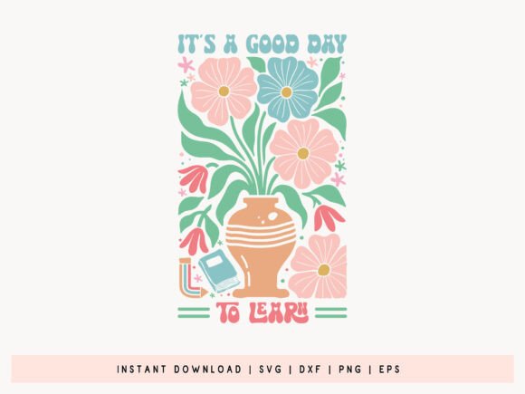 Teacher Boho Floral Quote SVG for Graphics & Crafts