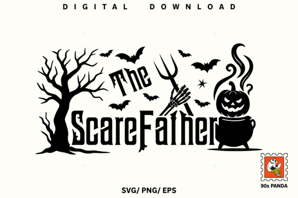 The ScareFather Horror Quote SVG for Crafts and Graphics