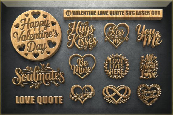 Valentine Love Quote SVG for Crafts and Graphics